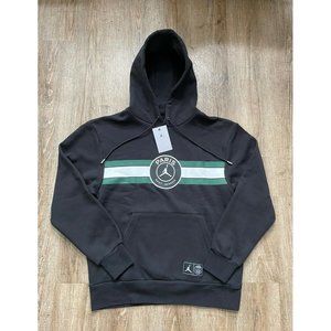 Nike Paris Saint-Germain Fleece Pullover Hoodie Black Men’s Sz Large DJ3928-010